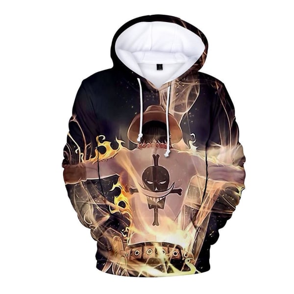 Demon Slayer Hoodie Anime Print Barns Casual Pullover Top D 8-9 Years