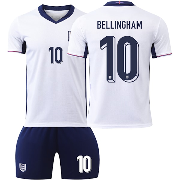2024 European Cup England jersey No. 9 Kane 10 Bellingham 20 Foden football uniform set Size S