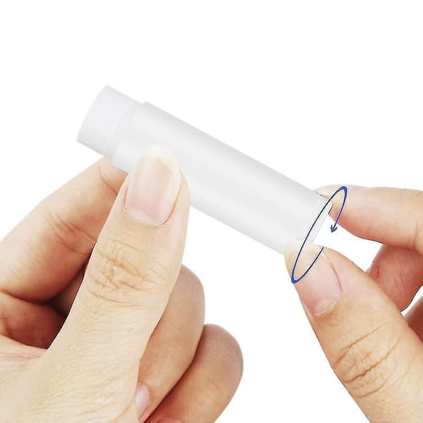 25 stk Tomme Læbestift Rør DIY Læbepomade Beholder Læbestift Rør 5g white