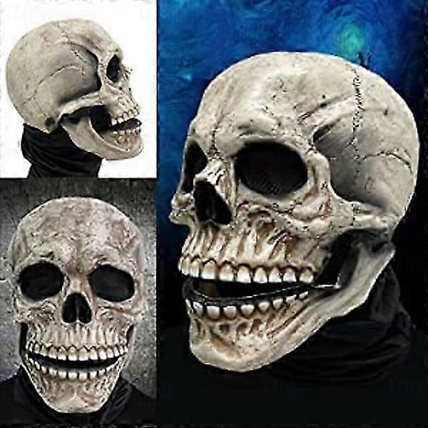 Halloween Full Head Skull Mask,helmet With Movable Jaw,scary Realistic Halloween Mask For Adults Costumes,call Of Duty Mask Toy,halloween Skeleton -CH