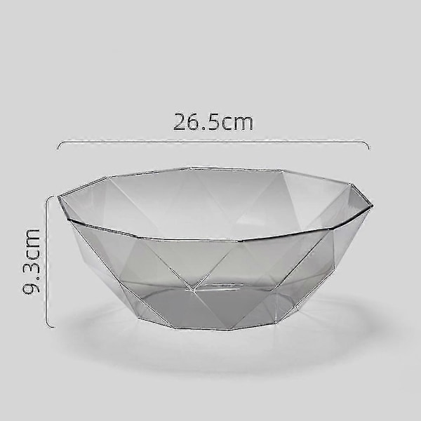 Irregulær Frugt Skål Kurv Geometrisk Plade Snacks Slik Opbevaringsholder (Størrelse, farve: Pink-trekant Polygon