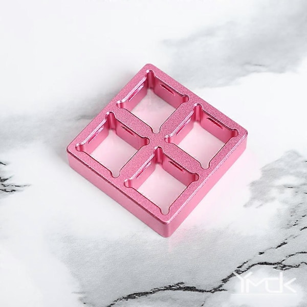 1 stk. Aluminiumslegering Fire-ports Test Sjakt Ramme Bryter Tester Base Testing Tool pink