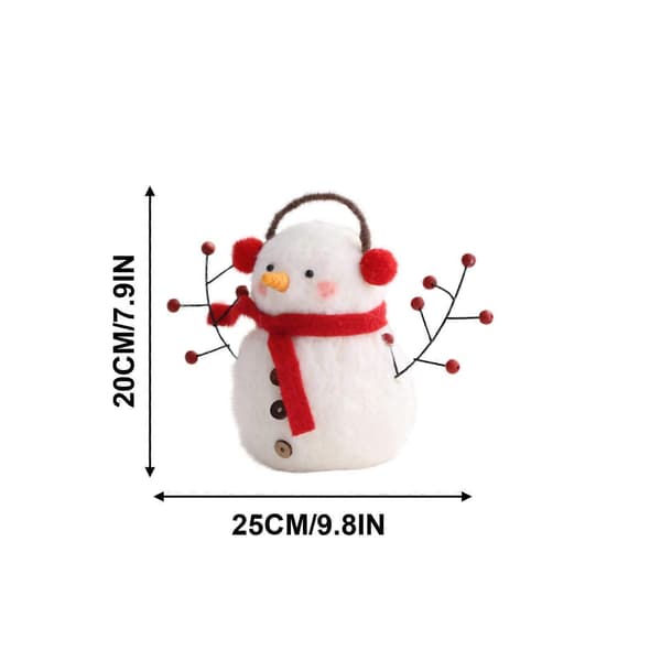 Julepynt Juleuld Filtret Pynt Ornament c