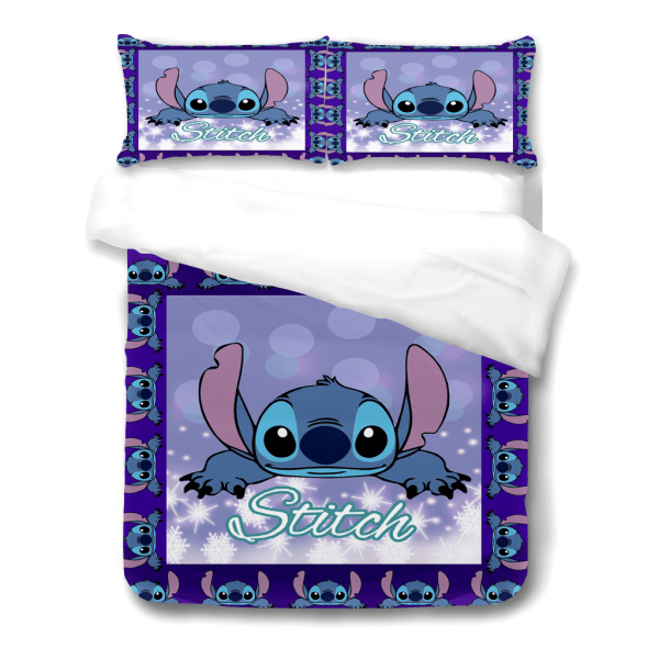 Tecknad animation Stitch-serien sängkläder cover tre delar Stitch-10 140*210 three-piece set