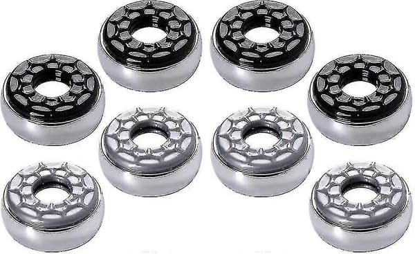 Shuffleboard Puckar 2-1/8\" (53mm), Set med 8 (grå & svart)