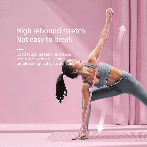 Stretch Strap Yoga 8-figur Tensioner Yogavärd Open Back Practice Axelyoga Stretchband Elastiskt Stretchband Träning