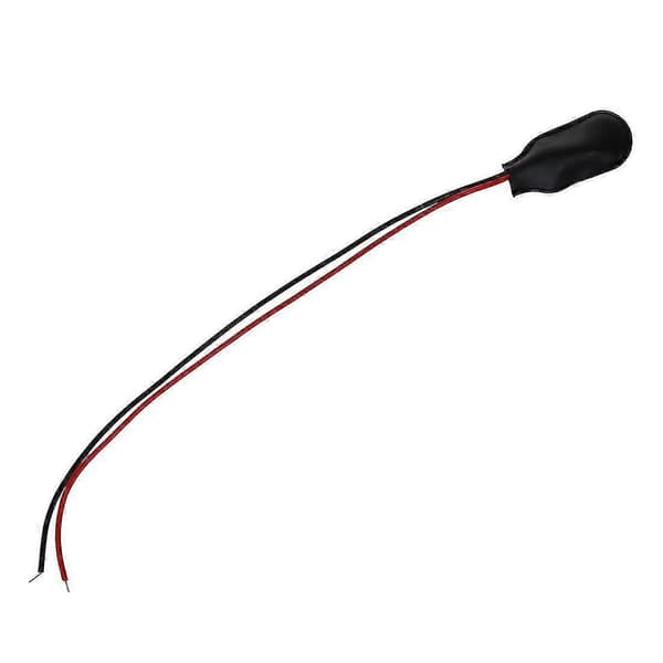 10 st Snap 9V (9 Volt) Batteriklipskontakt Typ I Svart med Kabel