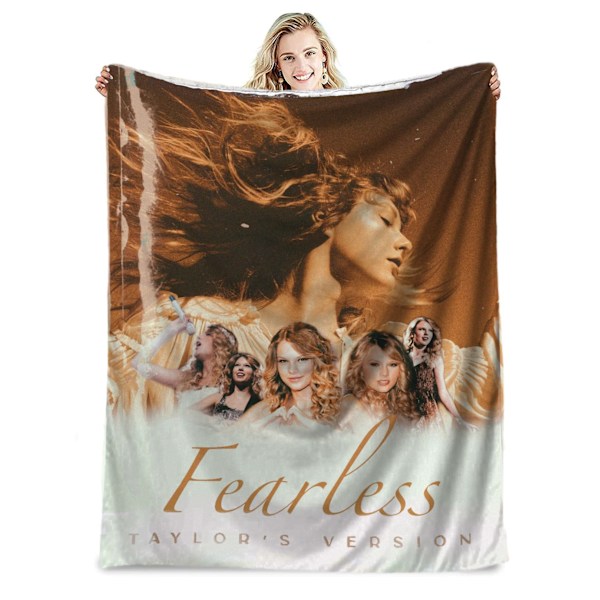 Berömd sångare flanellfilt Taylor Swift presentfilt luftkonditioneringsfilt nap filt täcke kändisfilt 100*150cm