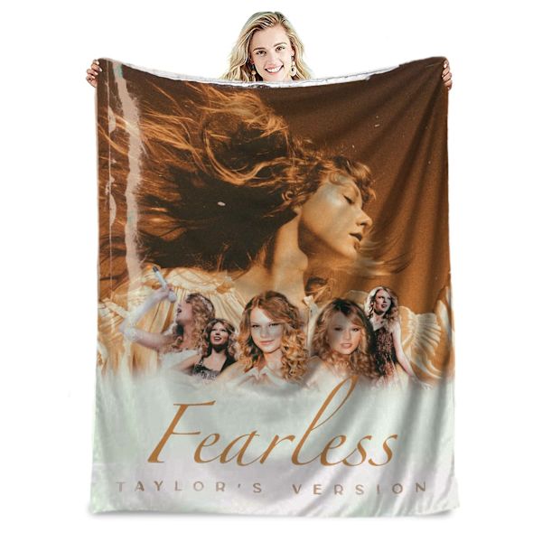 Berømt sanger flanneldækken Taylor Swift gave tæppe aircondition tæppe lur tæppe cover tæppe berømthed tæppe 100*150cm