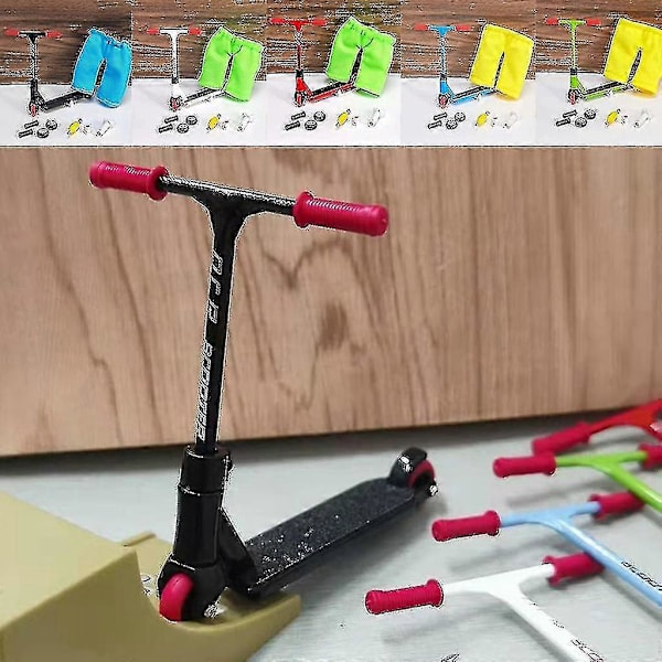 Mini Alloy Scientific Finger Scooter Fidget Gadgets Med Montering Tilbehør ( Farge: Blå ) ZD.16