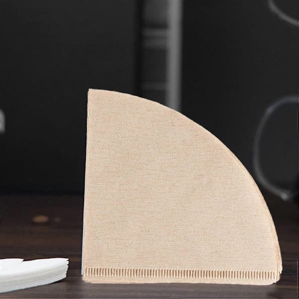 100 Pakke V-Formet Ubleget Engangs Papir Kaffefiltre til V60