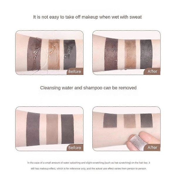 Instant Hair Line Pulver Hårgrænse Cover Up Pulver Hårskygge Hårrod Touch Up 2 stk grey brown