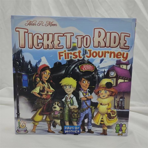 Engelsk och amerikansk version av hela serien Ticket To Ride Europe brädspelskort