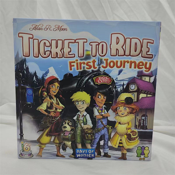 Ticket To Ride Europe -lautapelin täydellisen sarjan englanninkielinen ja amerikkalainen versio