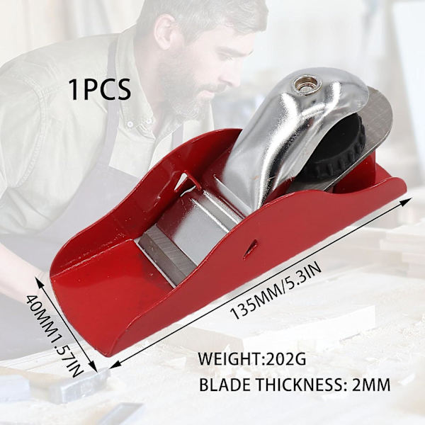 Mini Träbearbetning Handhyvel, Träverktyg Träbearbetningshyvel, Justerbar Blockhyvel För Trimming Träplanering Carving Edge s 135mmx40mm