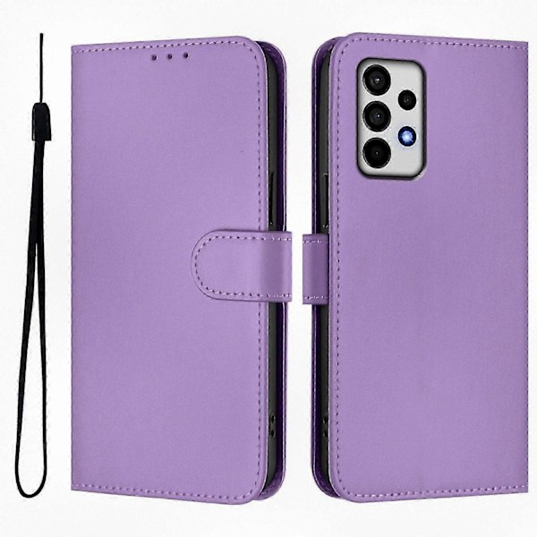 Pehmeä PU-suojakuori Samsung Galaxy A52 4G 5G A52s 5G -älypuhelimelle lavender purple