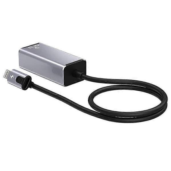 10/100 Mbps Lightning til RJ45 Ethernet Netværksadapter LAN Konverter Kabel PD 20W Ladekabel Kompatibel til iPhone/iPad