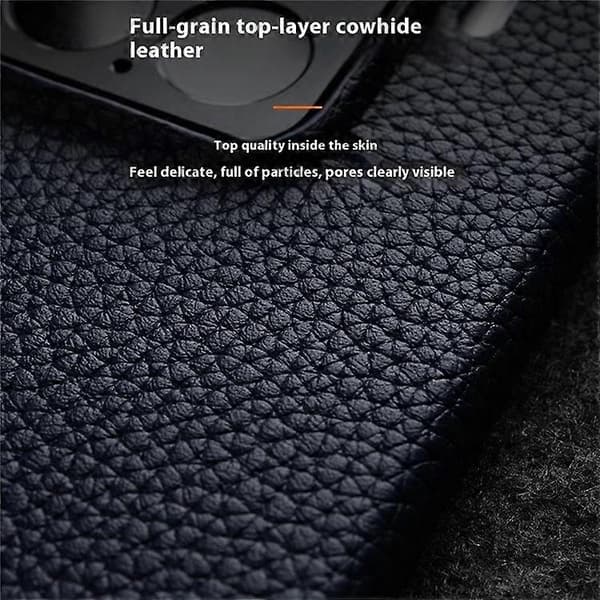 MELKCO Kompatibelt magnetisk etui til Xiaomi 15 i ægte okselæder + PC-bagside red