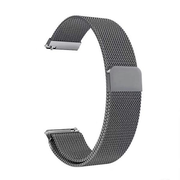 Urremme i rustfritt stål med justerbar spenne - Motebestandig urrem for de fleste klokker space gray