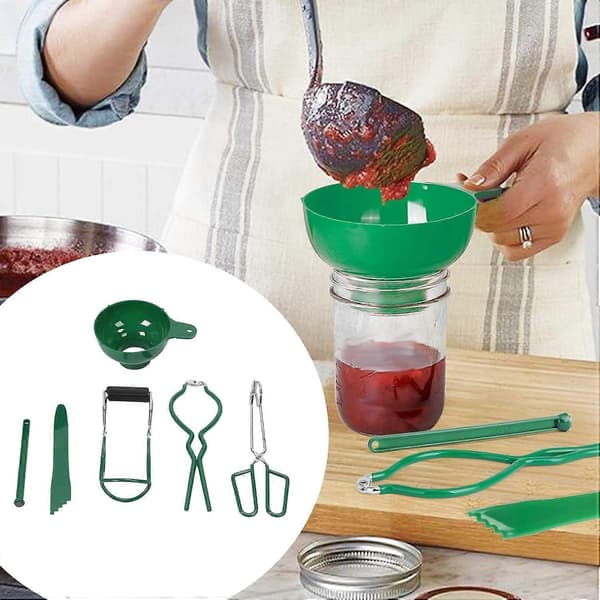 6-delars Konserveringsset i Rostfritt Stål, Konserveringstillbehör, Startpaket, Konserveringskit, Hemkonserveringstillbehör, Utrustning för Konserveringsgryta
