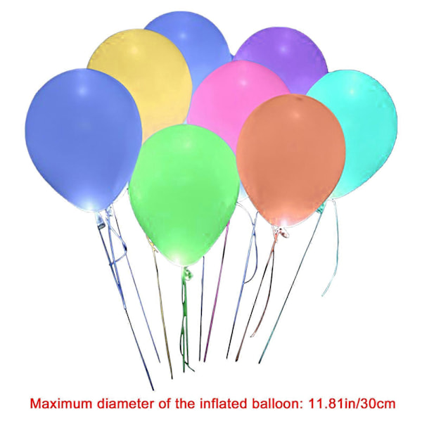 Helium Ballongburk Lysande blinkande ballonger födelsedagsfest plats layout färgglada LED-ballonger
