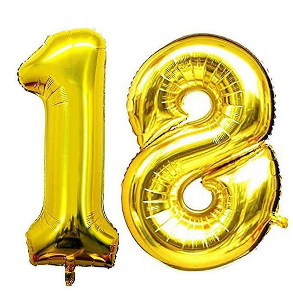 Helium Ballongbehållare 18-årsdag 40 tum Folieballong Dekoration för Fest gd