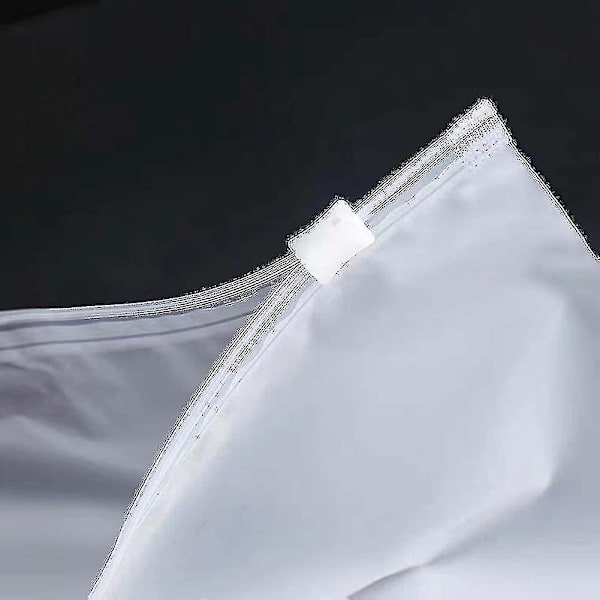 50 stk. Opbevaringsposer til Tøj, Frostsikre Plastikposer med Lynlås, Rejseforseglede Opbevaringsposer med Ventilationshuller 20x30cm