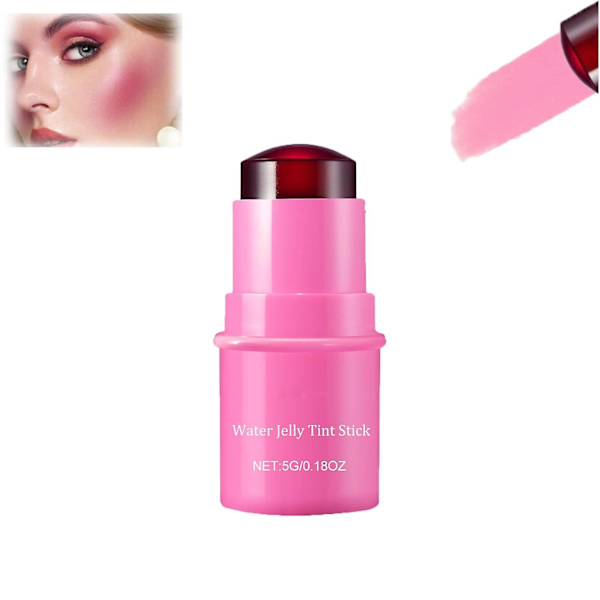 Mjölkkylande Vattengelé-Tint, Vattengelé-Tint Stick, Mjölkgelé-Tint Gelé Rouge Stick, Transparent Läpp- & Kindfärg Byggbar Vattenfärg Finish d