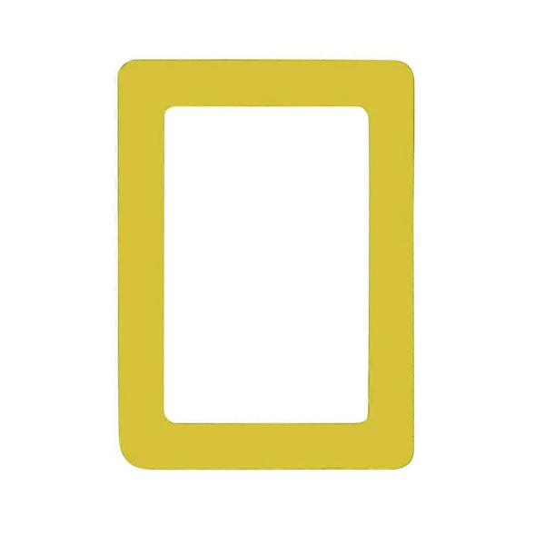 Värikkäät magneettiset kuvat 11,8 * 16 cm valokuvamagneetti valokuvakehykset jääkaappiin yellow