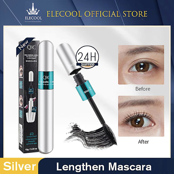 1-3 stk 4D Mascara Silkefiber Vannfast Vipper Forlengelse Volum Sminke - Langvarig 2pcs