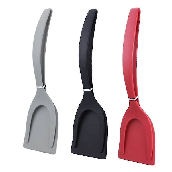 2 i 1 Nylon Grip Flip Pandekage Æg Klemme Greb Omelet Spatel Tænger Klemme Pandekage Stegt Køkken Acc