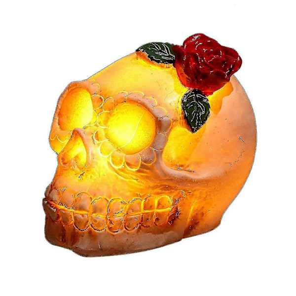 Halloween LED-dekoration Skräck och Läskiga Rekvisita Nyhet Present Glödande Ljusande Ornament Horror Tillverkad av