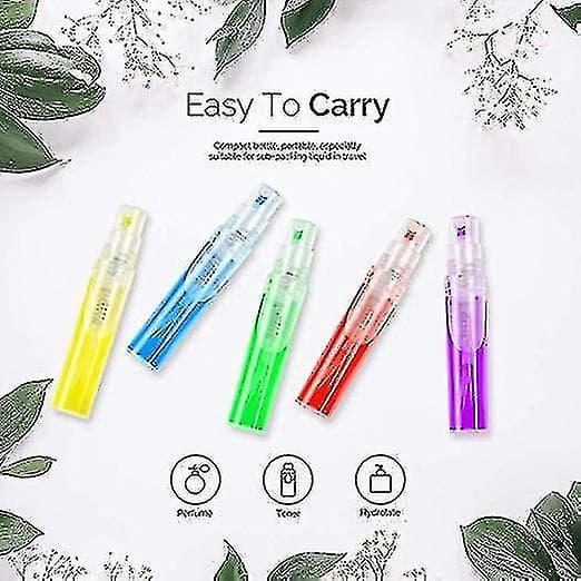 5 st Klar Glas Sprayflaska, Mini 2-10 ml Glas Provflaska, Bärbar Parfymspray