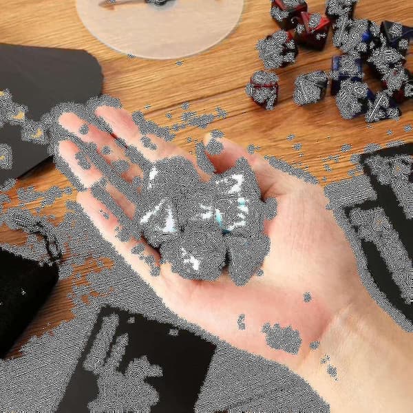 7-delt sett med polyhedral terninger for rollespill, terninger for Dnd Pathfinder rollespill Rpg 5.30
