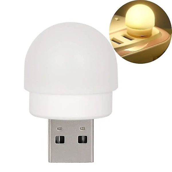 USB LED Pære 3W Bærbar LED Lampe 5V Boglys Energibesparende Nødlampe Udendørs Campinglys Indendørs Læselys 03 warm