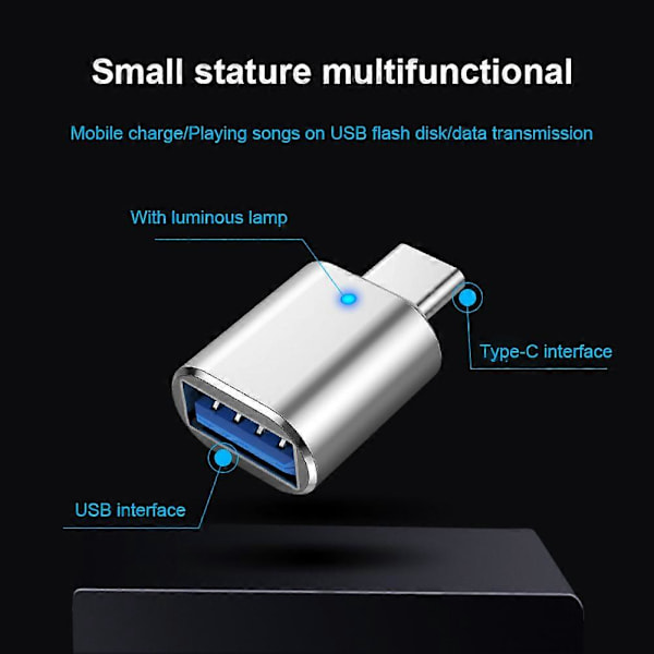 USB-C Hann til USB 3.0 Hunn OTG for Samsung, Praktisk for Macbook / Air black