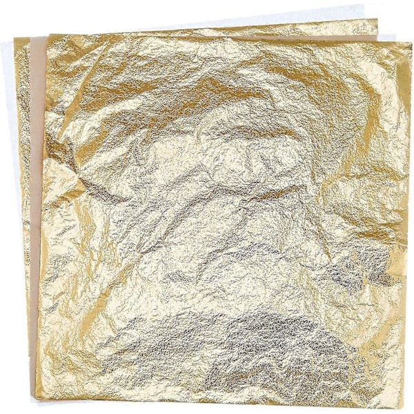 100 Ark Imitert Gullblad For Kunstnerisk Skaperverk Forgylling Dekorasjon 14 Av 14 Cm