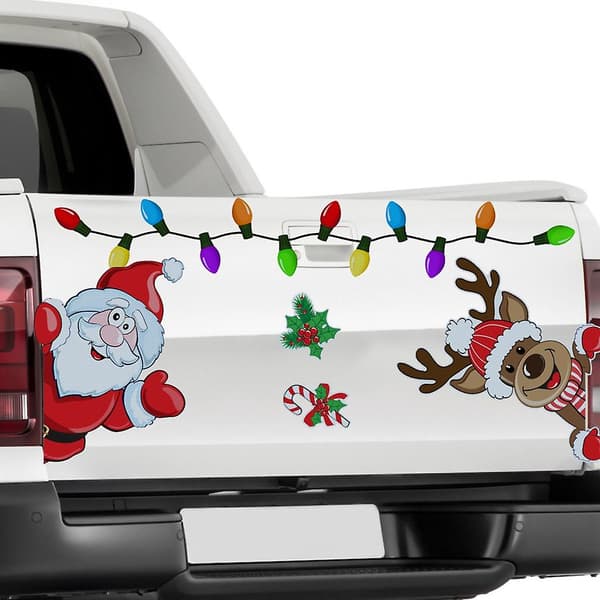 Julepynt Magnetiske Bilstickere Reflekterende Dekal Ornament