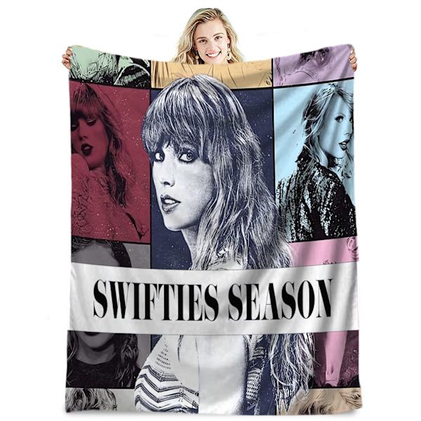 Berömd sångare flanellfilt Taylor Swift presentfilt luftkonditioneringsfilt napfilt täcke kändisfilt 150*200cm