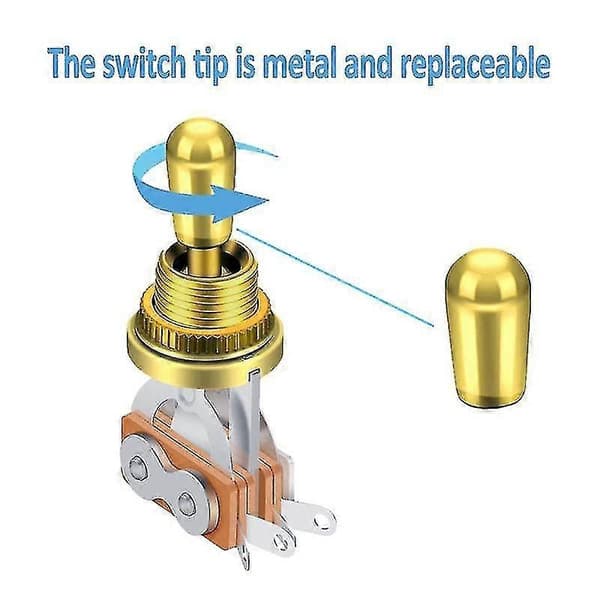 2 Styk 3-Vejs Guitar Toggle Switch Elektrisk Guitar Pickup Vælg Guitar Switch, Elektrisk Guitar S