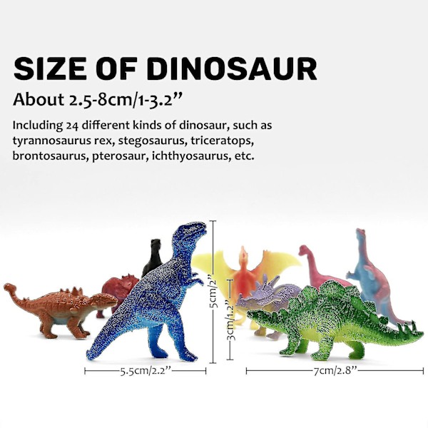 Dinosaur Adventskalender til drenge 2023 Jul, 24 Dinosaur Figurer Legesæt Nedtælling Dage Til Julen Ferie, Juleoverraskelse Styles 2