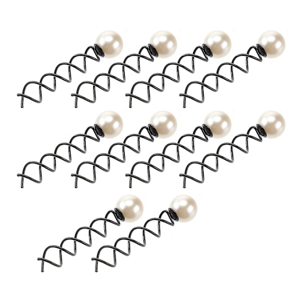 10 stk store hårklemmer kvinner damer spiral hårnål spole hårnål kvinner hårnål brudehårnål