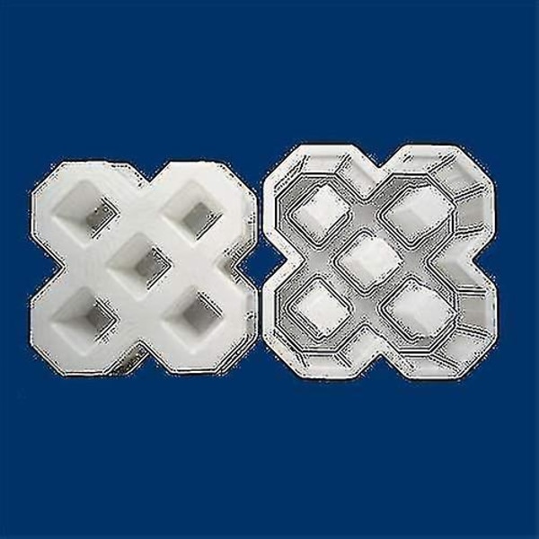 Brolægningsform, Diy Betonpladeform Firkantet Have Plast Beton Sti Belægning Mursten Propylen Belægning Form (40x40cm) -n1892 ZD A