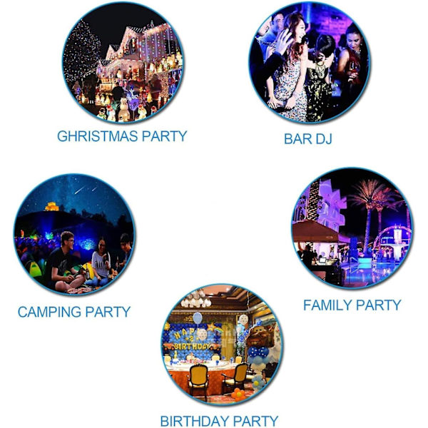 Discokula Hemfest Trådlös Högtalare, Bluetooth Högtalare Discokula Led Kreativ 360 Graders Roterande Nattlampa, (Svart) zd r black