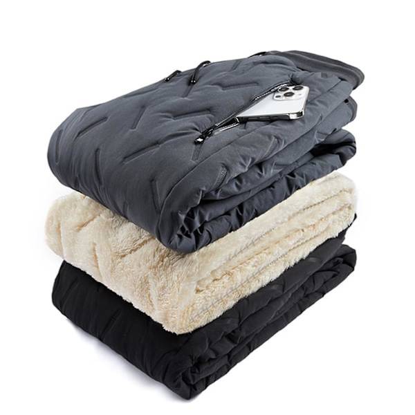 Herre Vinter Casual Bukser Herre Plys Tykkelse Bukser Lam Velvet Vindtett og Varme Ekstra Store Løse Sports Bukser zd b2 gray straight