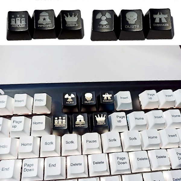 Tilpassede tasthetter, egnet for mekaniske tastaturer, OEM-profil ABS-tasthetter