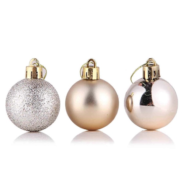 Julepynt Julekuler, Juletrepynt, Julehengere, Fargede Centimeter, Julekuler, Lys Plast Jul