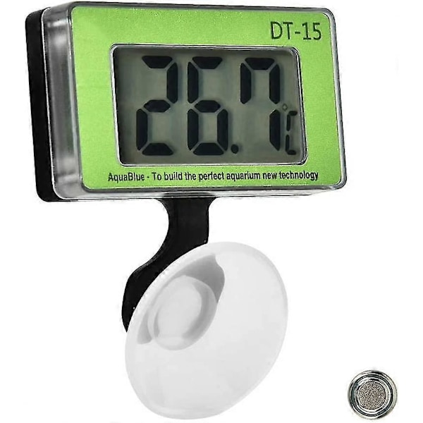 Akvarietermometer Fisketank Temperaturmålingsværktøj Lcd Digital Termometer Digital Display Akvarietermometer Med Sugkop