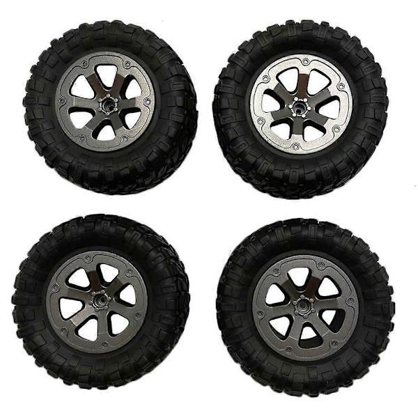 Bluey Legetøj 4 stk. Opgraderingshjul Reservedele til 1/16 WPL B14 C24 Militær Truck RC Bil