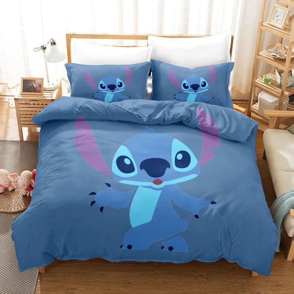 Piirretty Stitch-sarjan peittosetti, kolme osaa Stitch-24 140*210 three-piece set